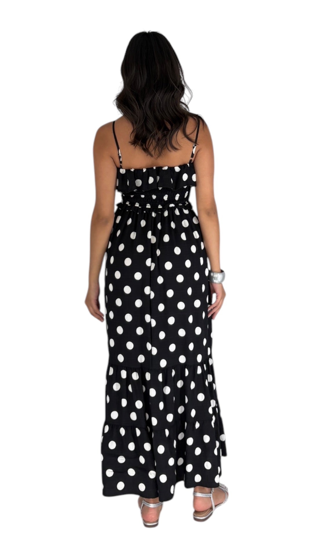 Polka Dots Black Dress
