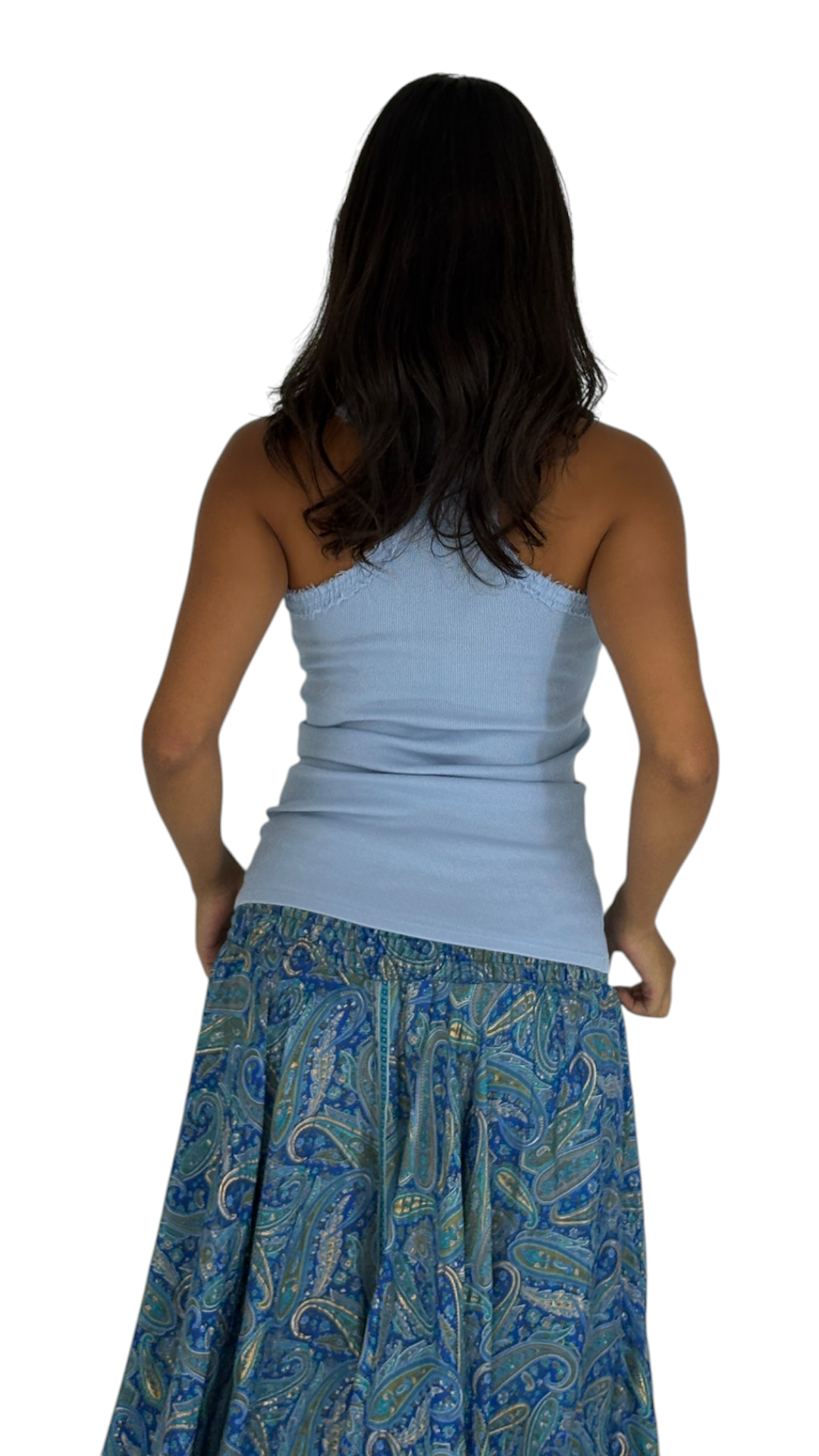 Milano Blue racer back top