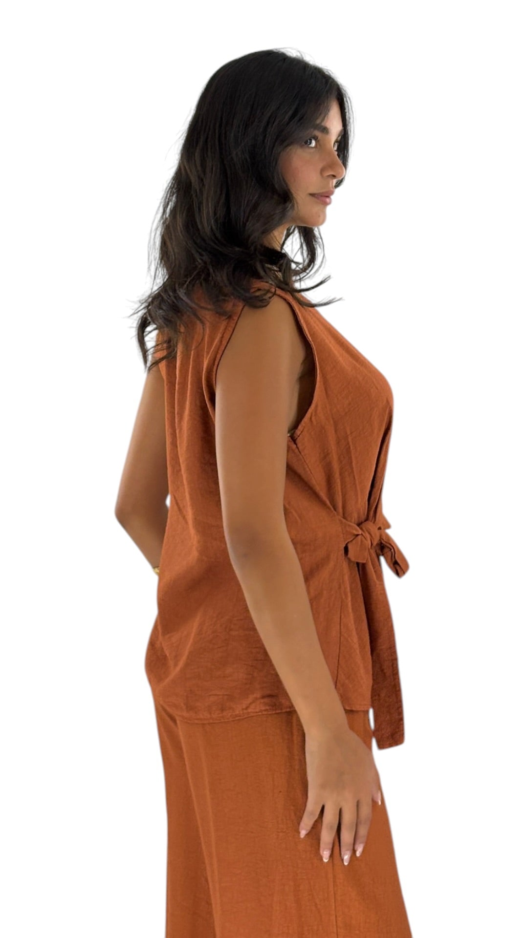 Eleni Terracotta Top
