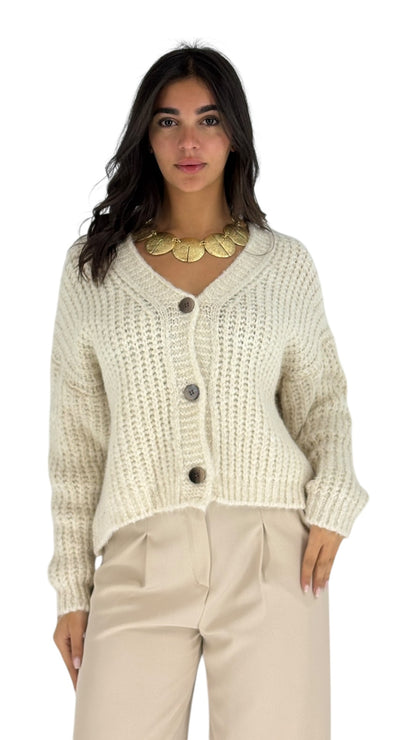 Helen Cream Cardigan