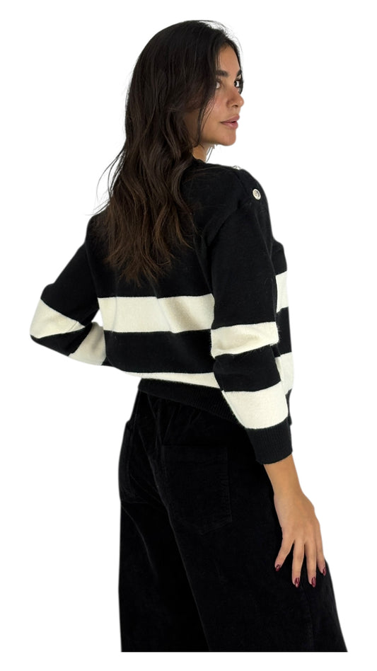 Floria Black Sweater