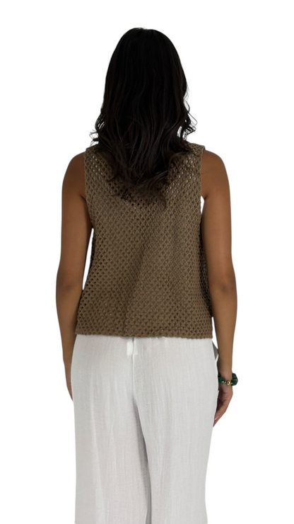 Tani Taupe Vest