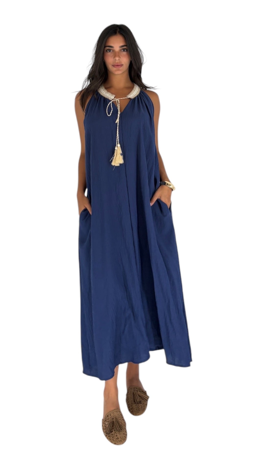 Ghader Navy Dress