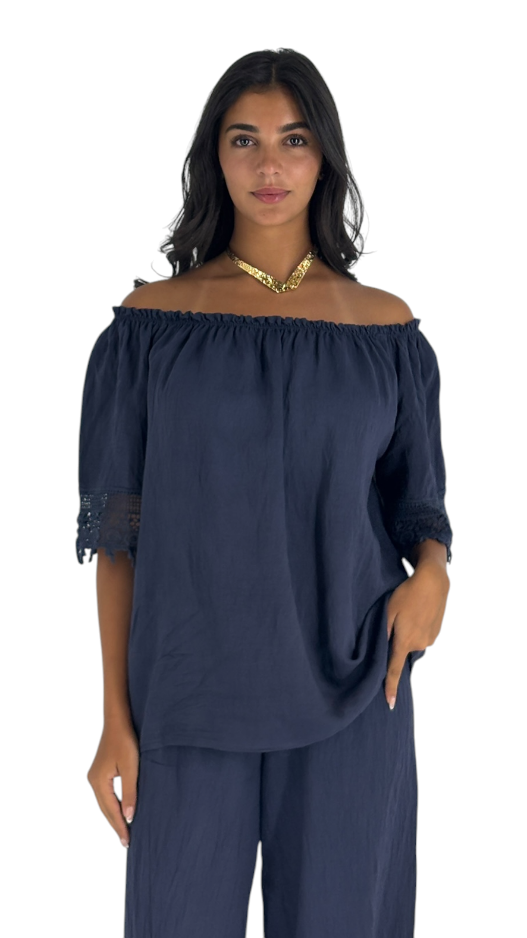 Liz Navy Top