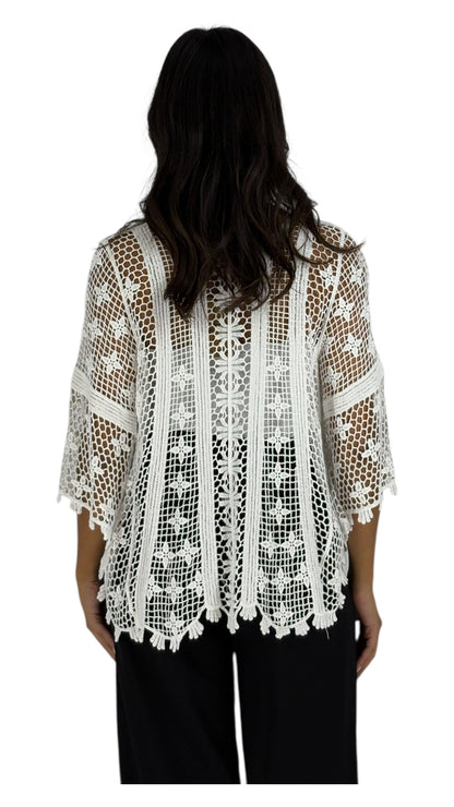 Alana White Cardigan