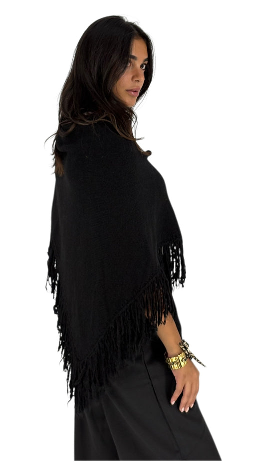 Zenin Black Poncho