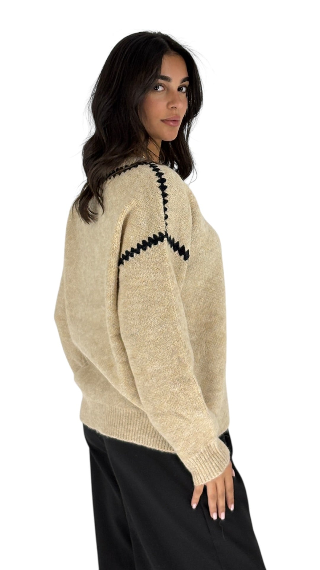 Donia Beige Sweater