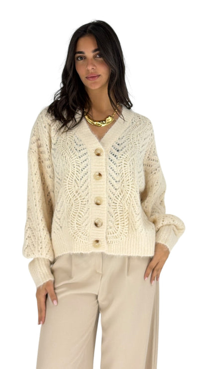 Ragna Cream Cardigan