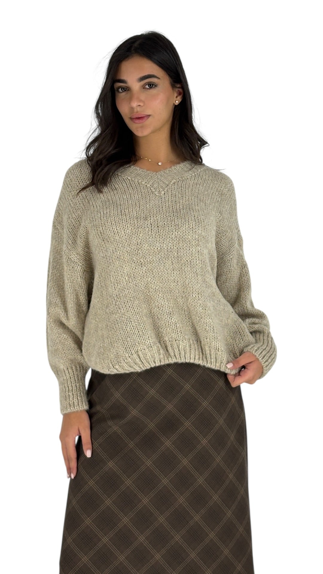 Nazli Camel Sweater