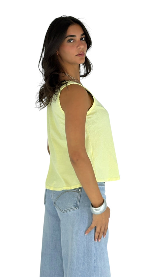 Shahd Yellow Top