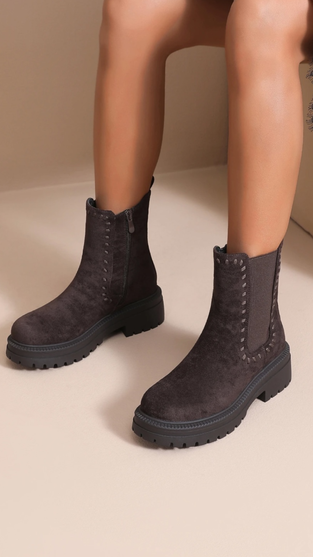 Chunky Sole Chelsea Boots