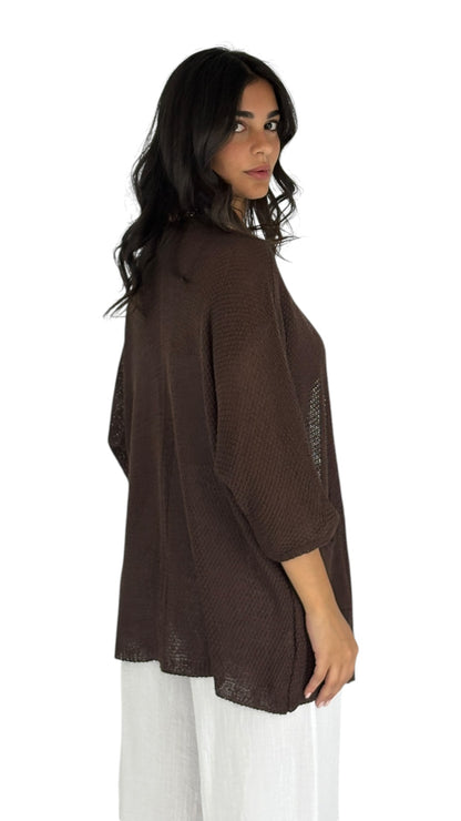 Locs Brown Cardigan