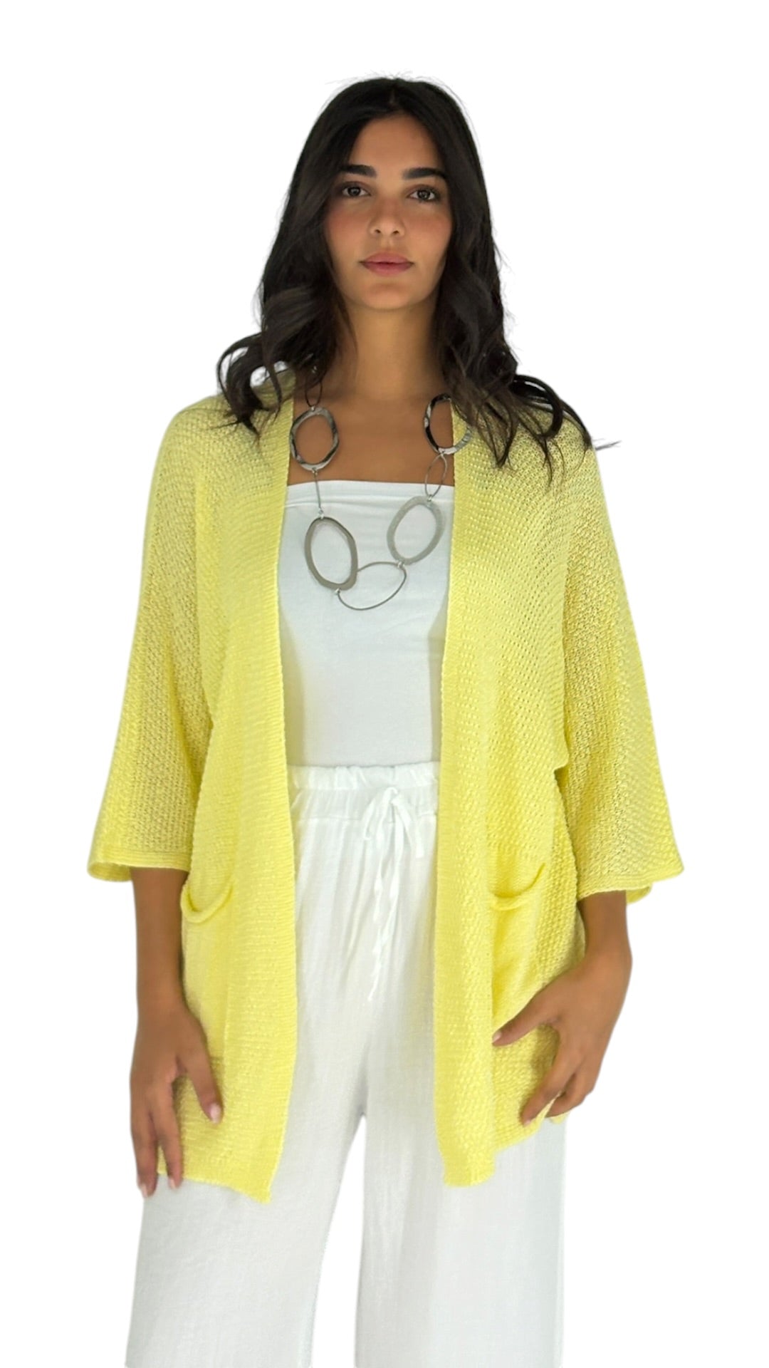 Locs Yellow Cardigan