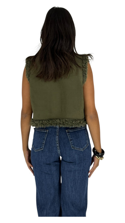 Meral Olive Green Vest