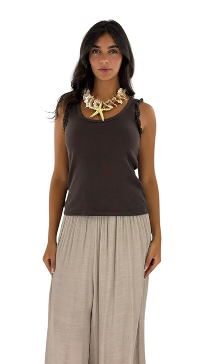 Alix Brown Top