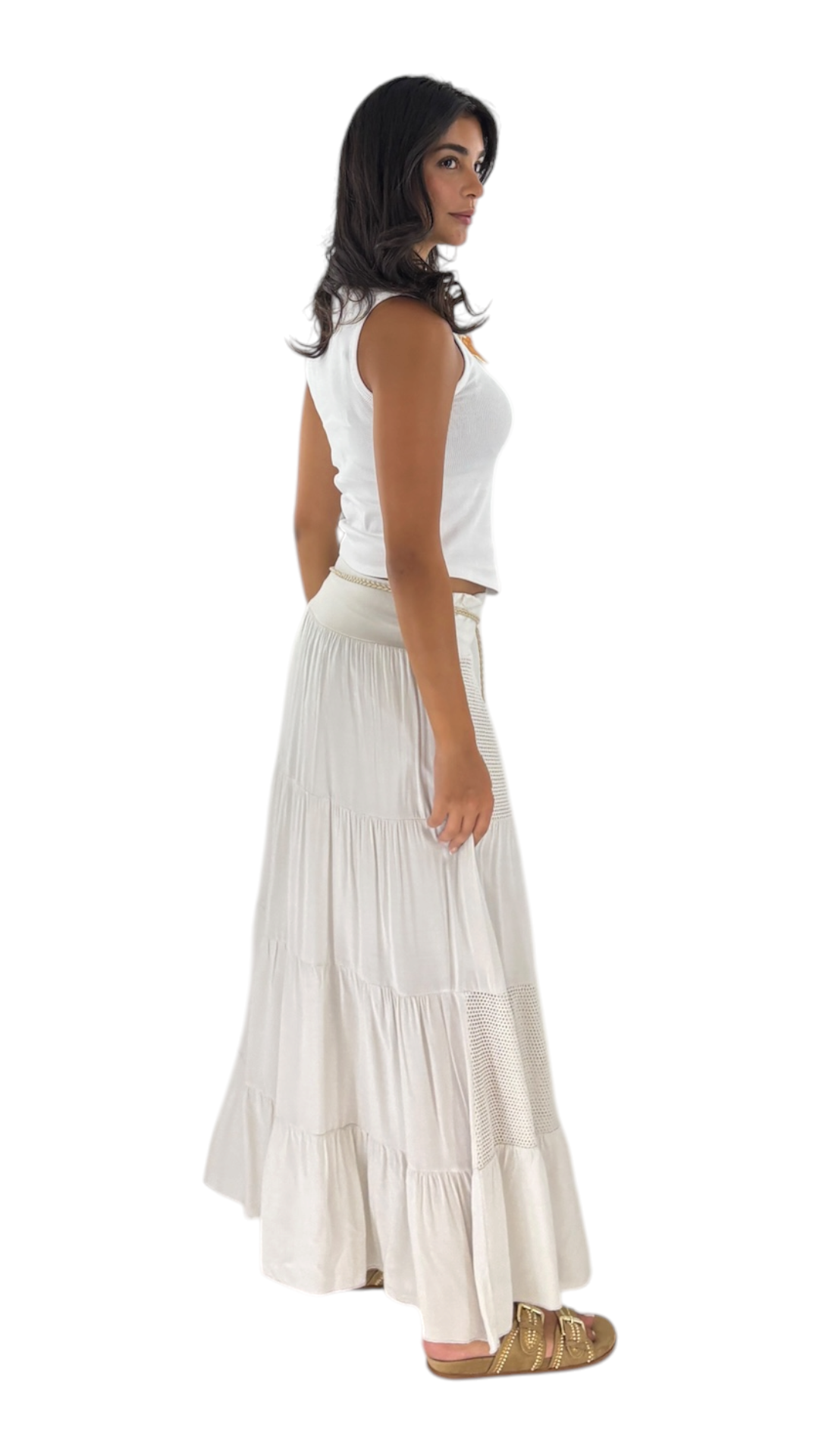 Rahaf Beige Skirt