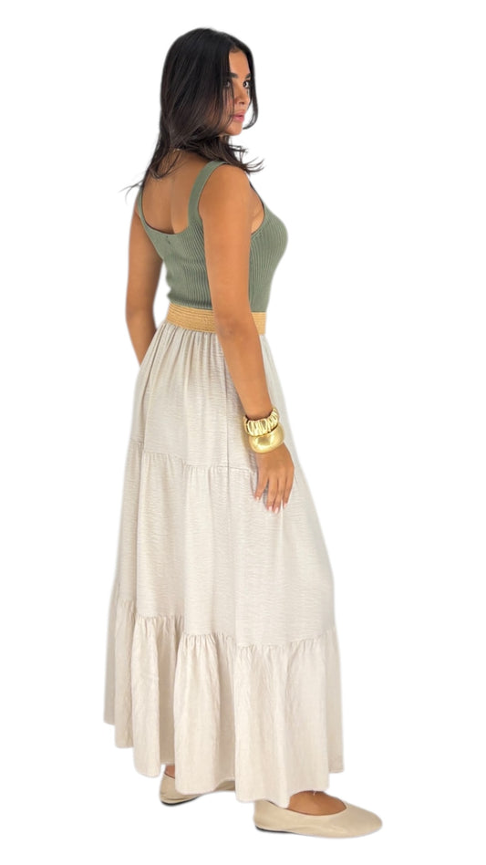 Quinn Beige Skirt