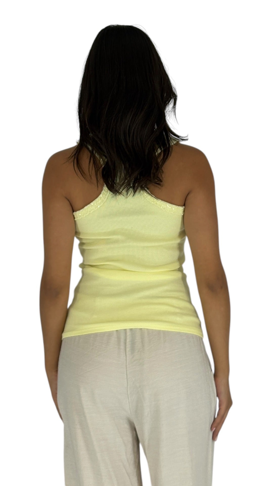 Arti Yellow Racer Back Top