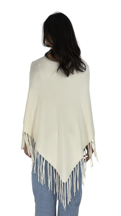 Kali Offwhite Poncho