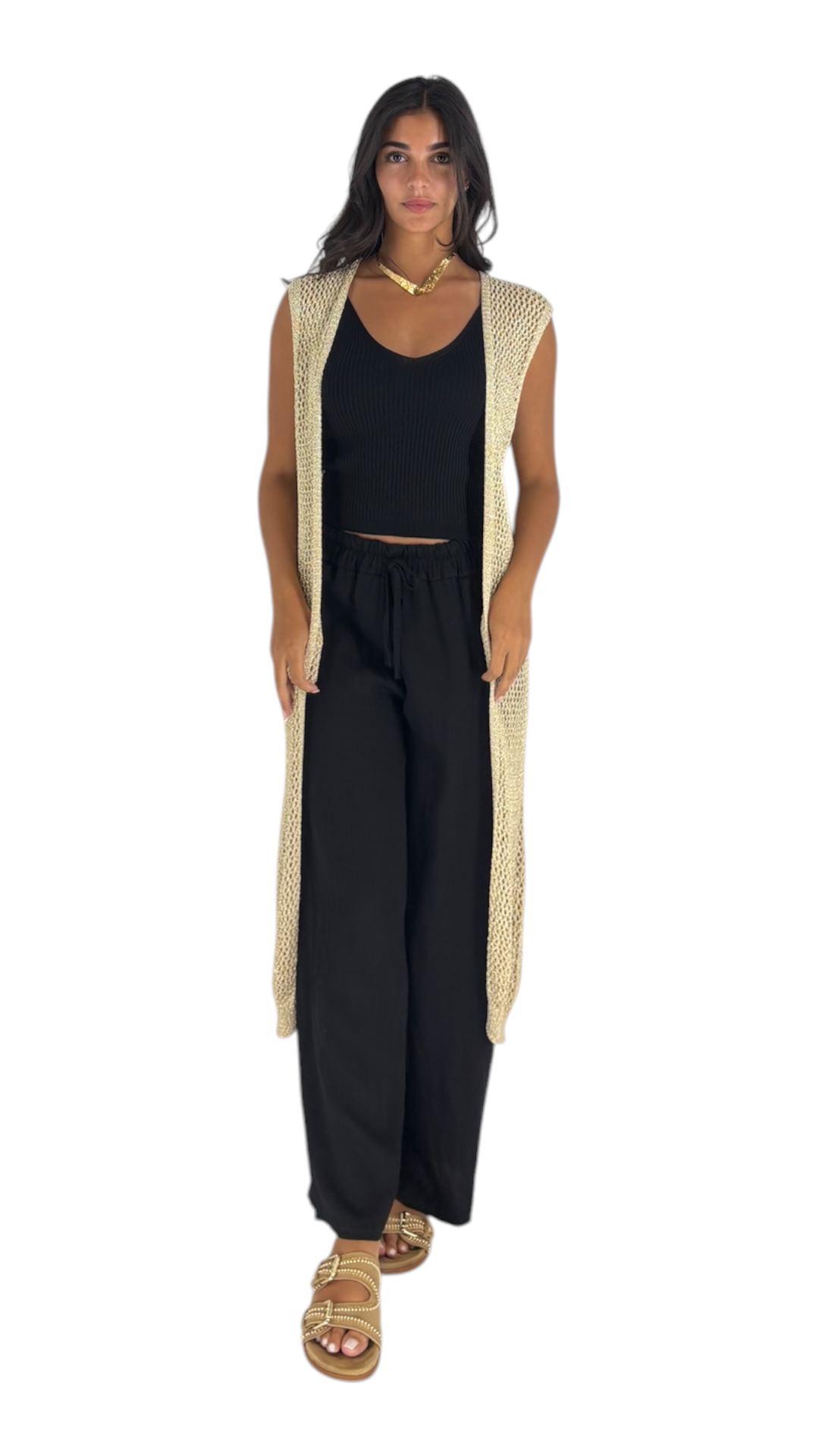 karla Gold Vest