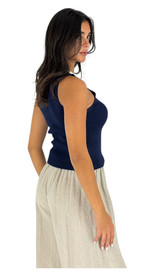 Basilo Navy Top