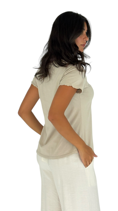 Shadia Beige T-Shirt