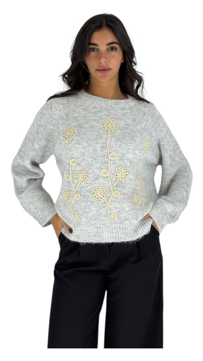Lilac Grey Sweater