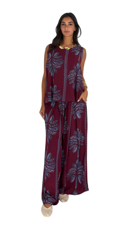 Razan Burgundy Set