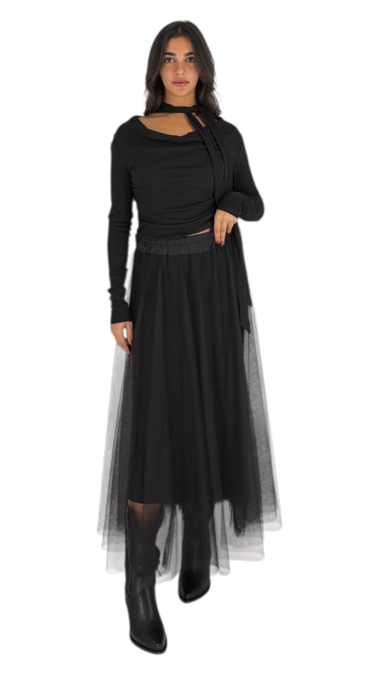 Amora Black Skirt