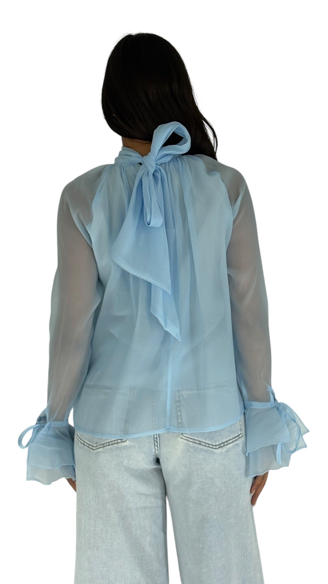Samia Baby Blue Blouse