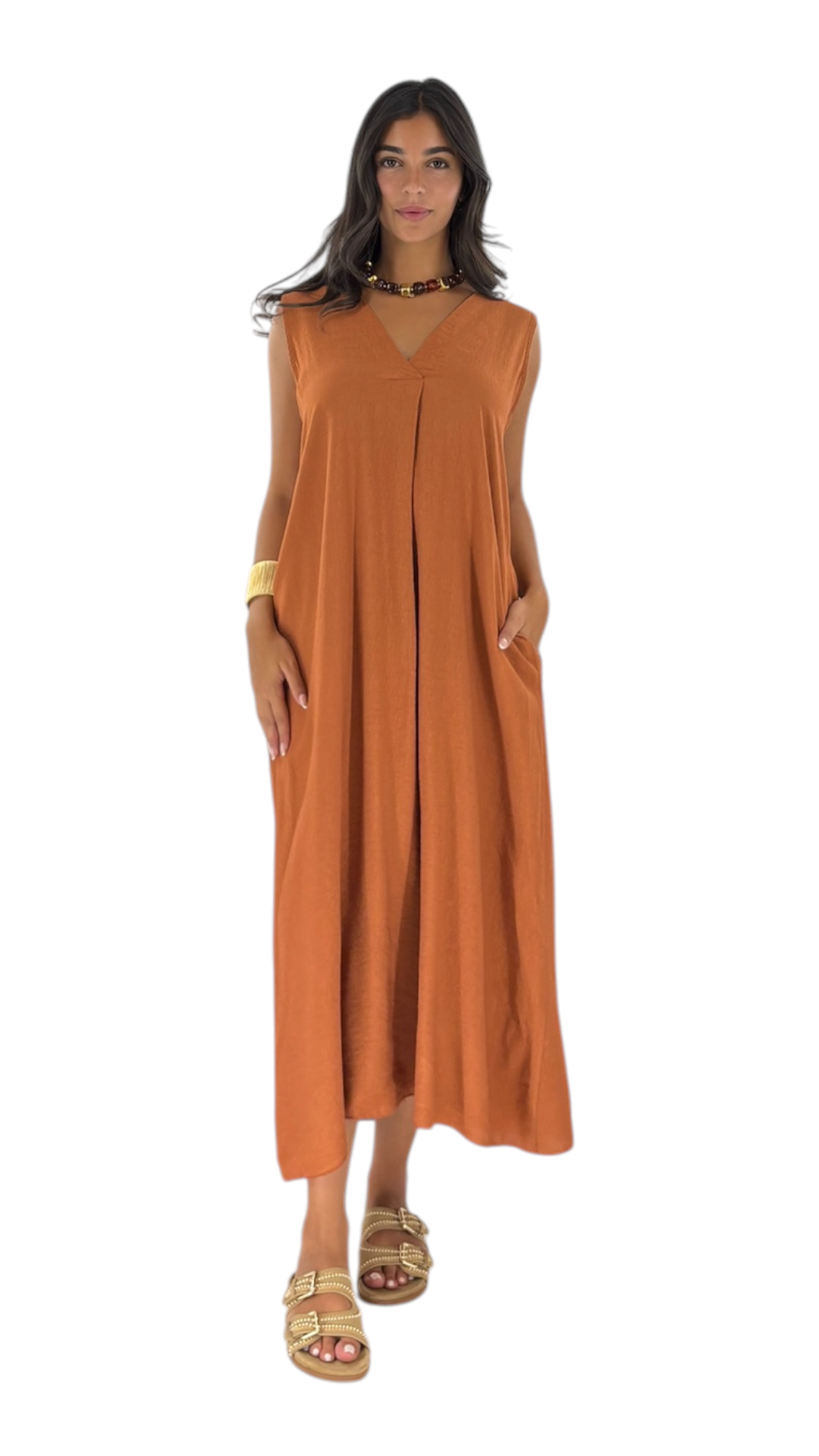 Lune Terracotta Dress