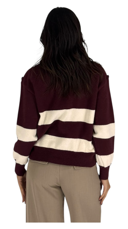 Floria Burgundy Sweater