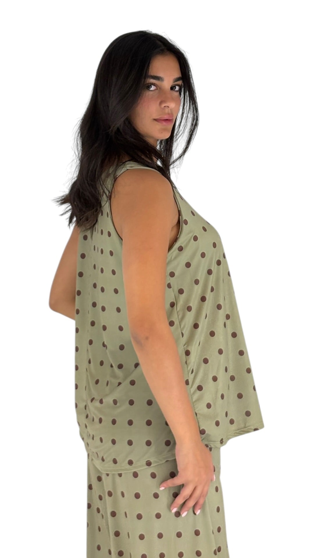 Twyla Kaki/Brown Set