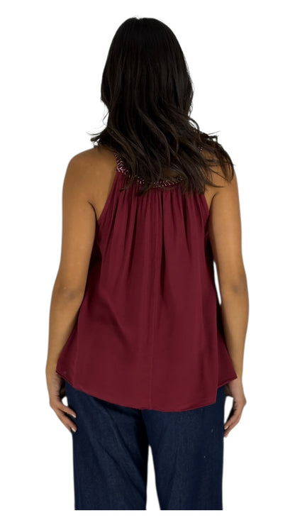 Zosia Maroon Top