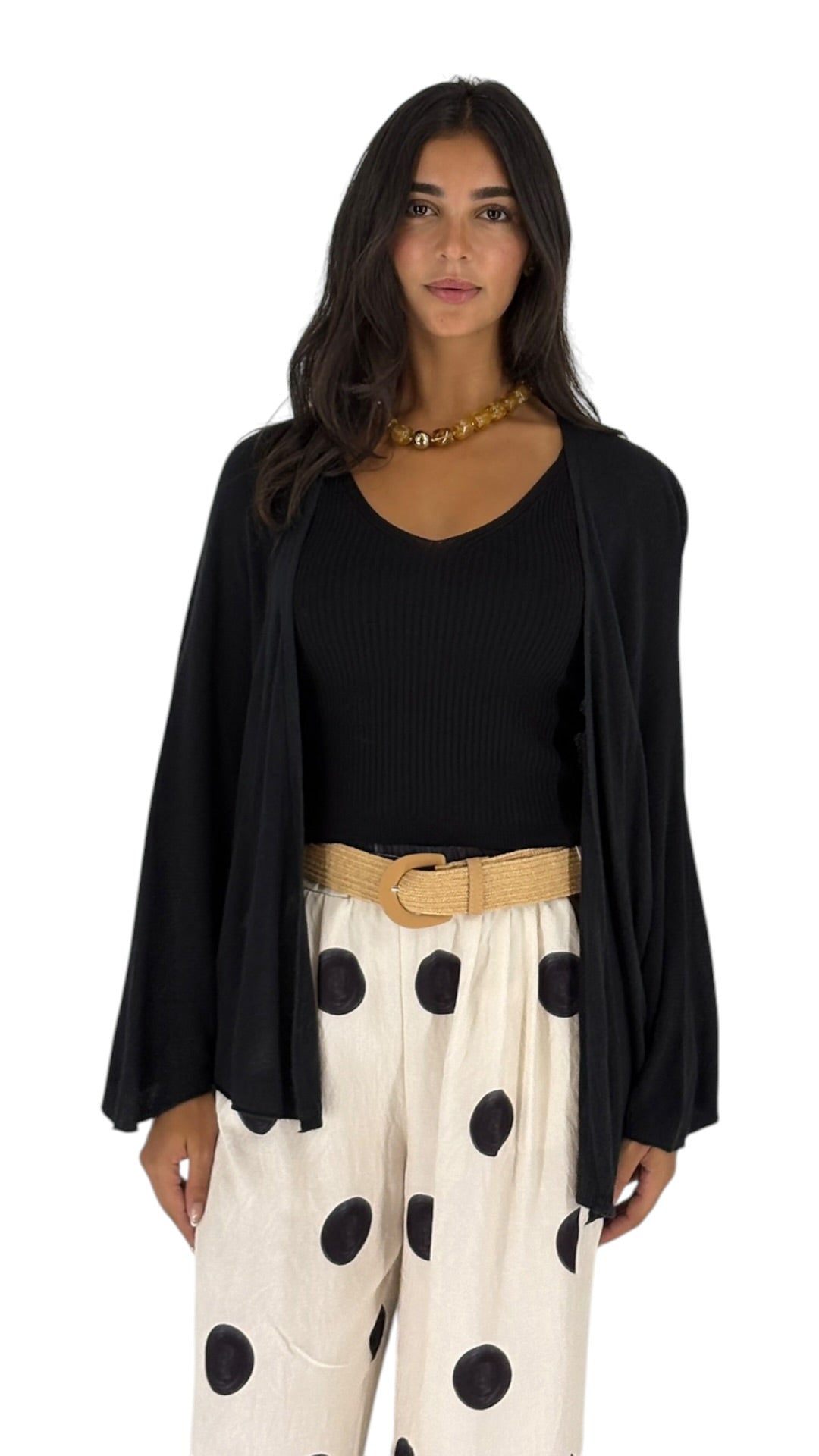 Jihan Black Cardigan