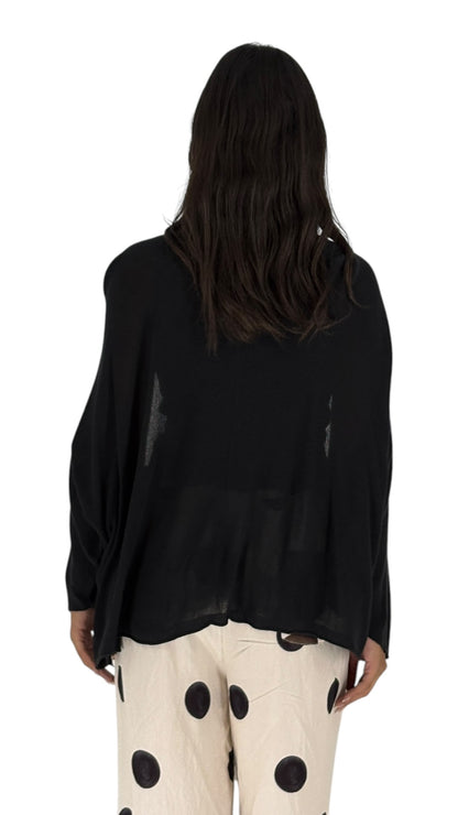 Jihan Black Cardigan