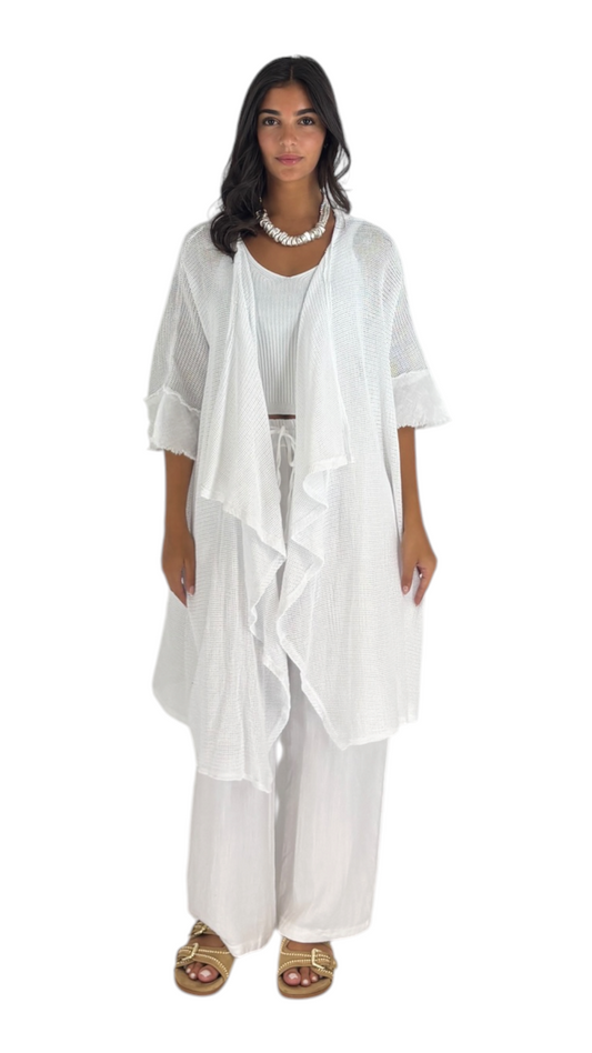 Raya White Cardigan