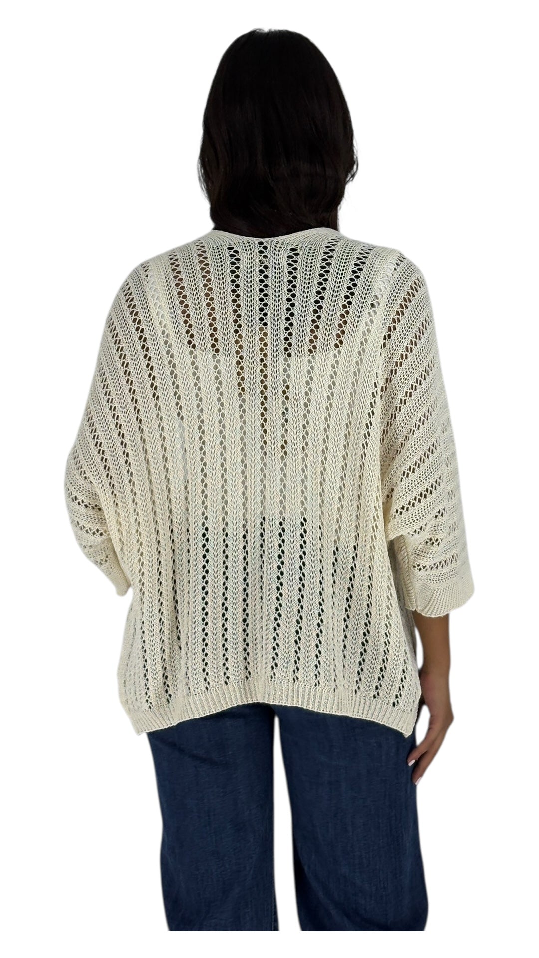 Najwa Off White Cardigan