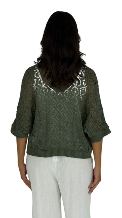 Mais Olive Cardigan