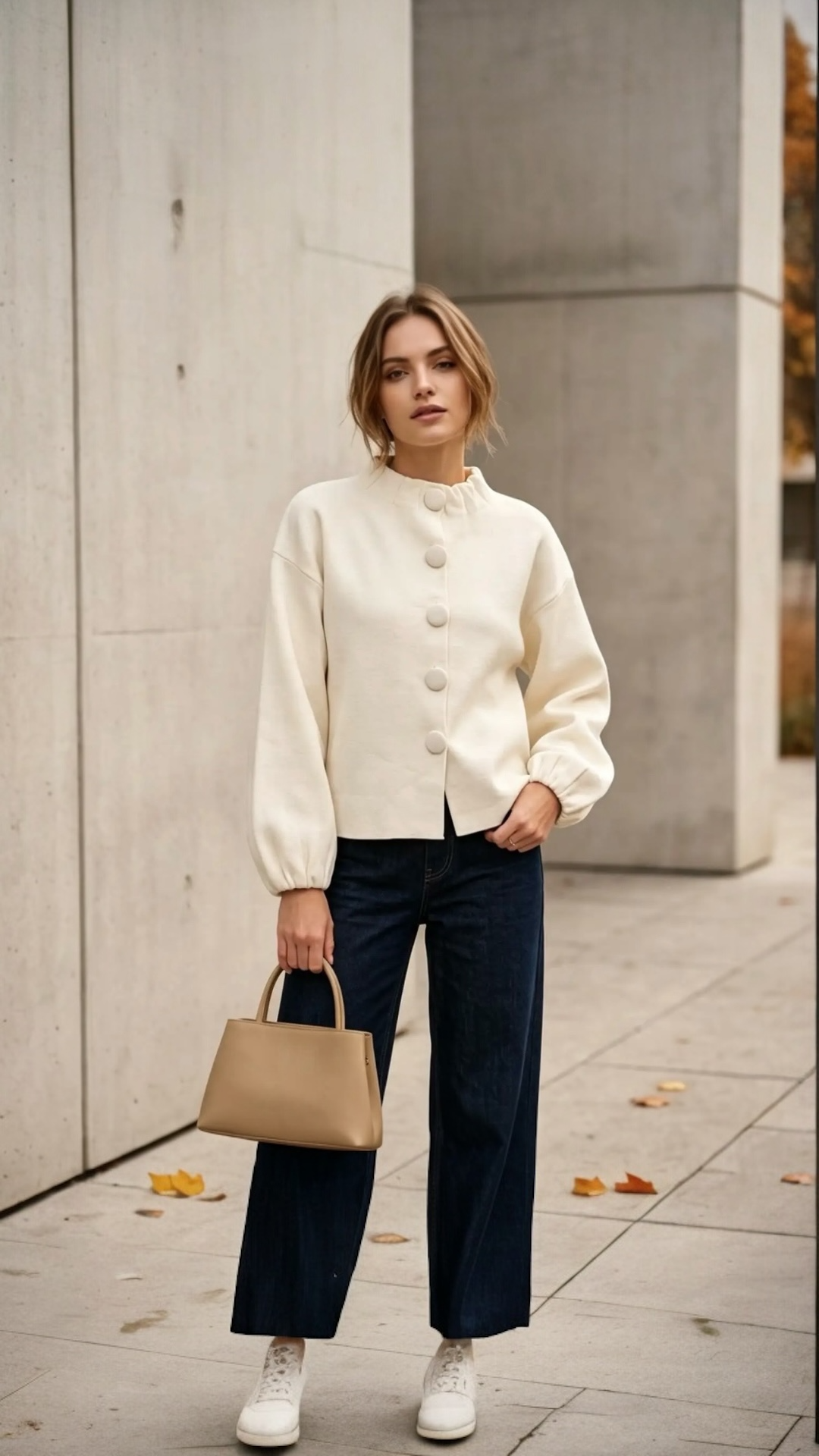 Merna high-neck cardigan