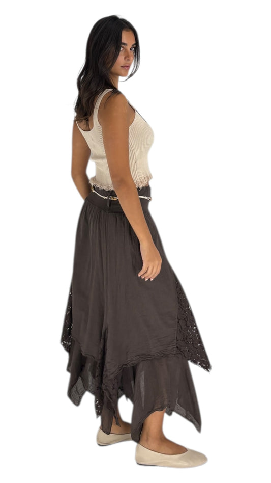 Angelo Brown Skirt