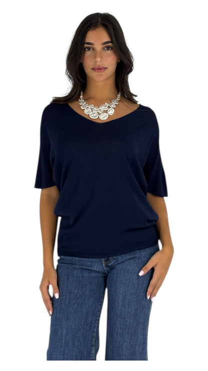 Besan Navy Top