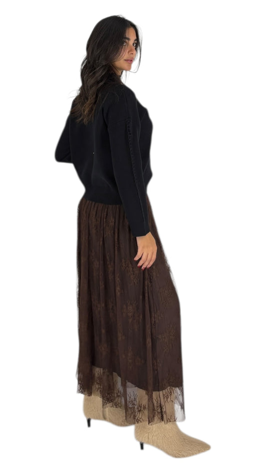 Asma Brown Skirt