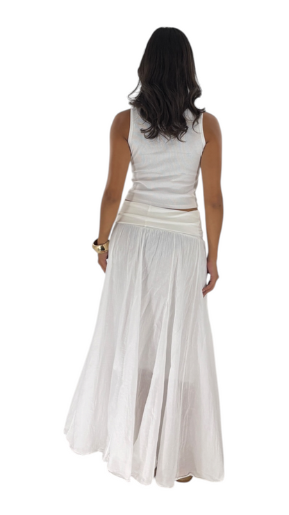 Rima White skirt