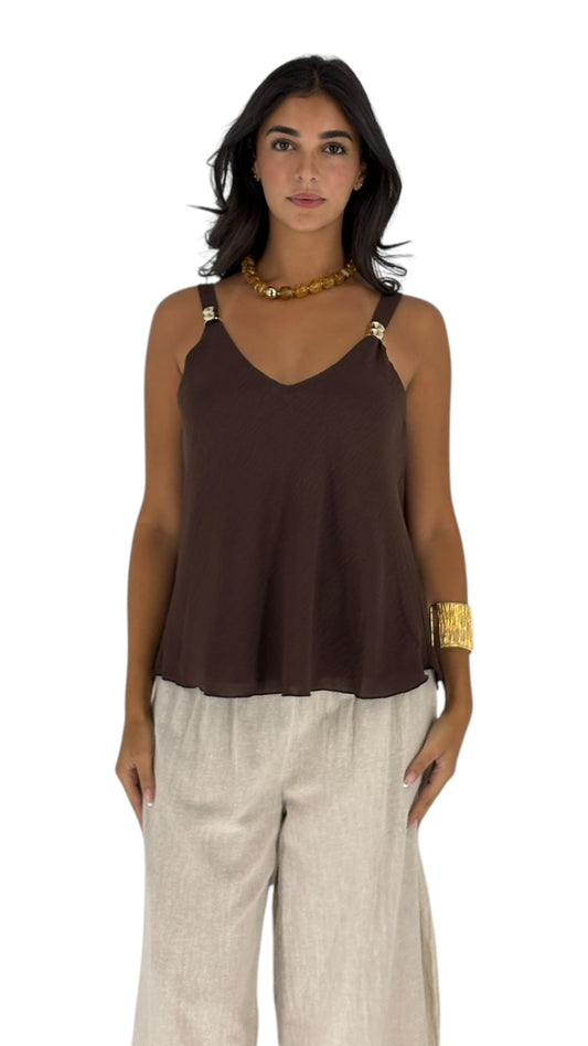 Lola Brown Top