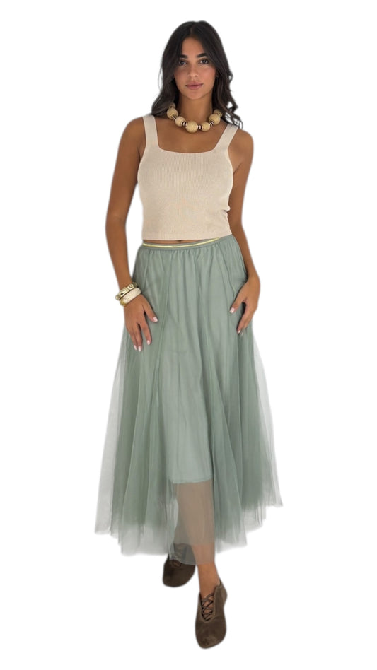 Addison Green Skirt