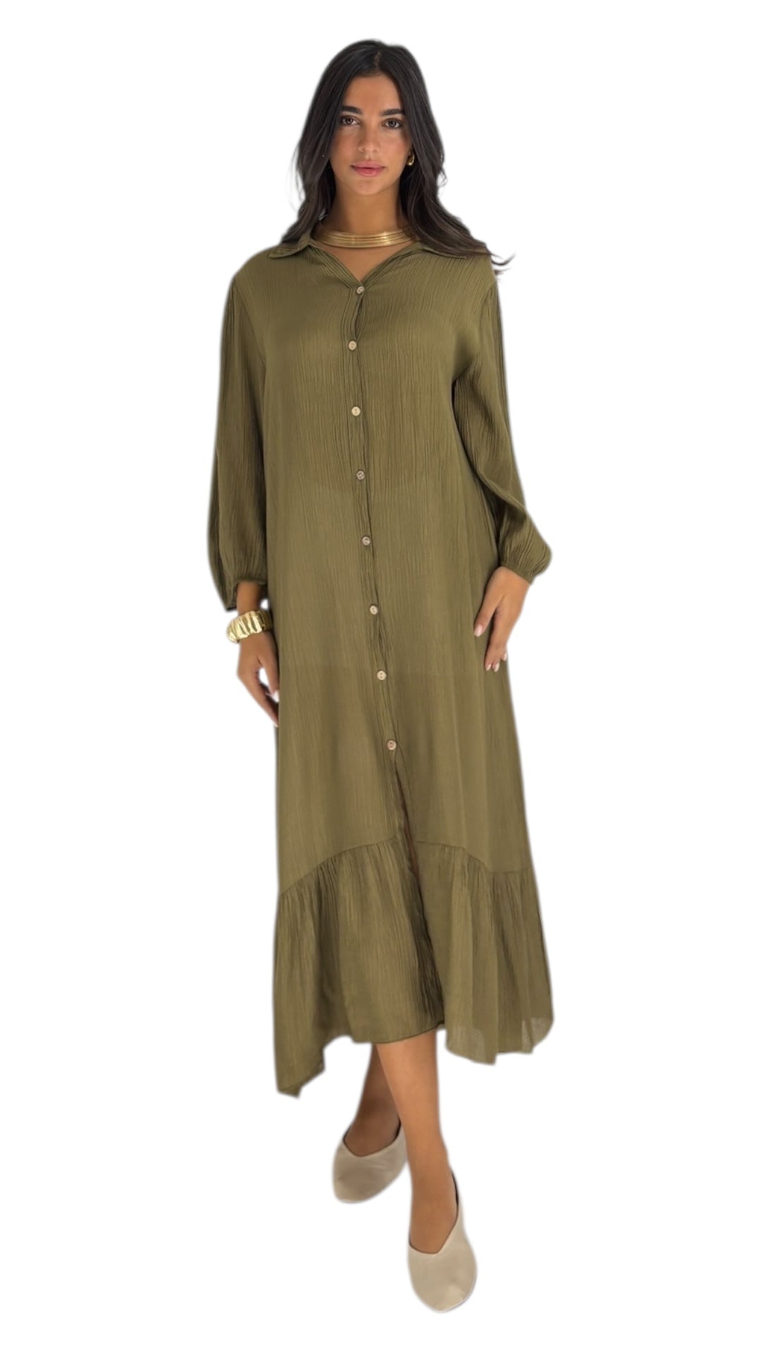 Julian Olive Green Dress