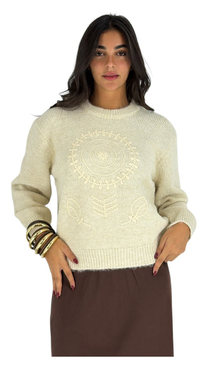 Tauri Cream Sweater