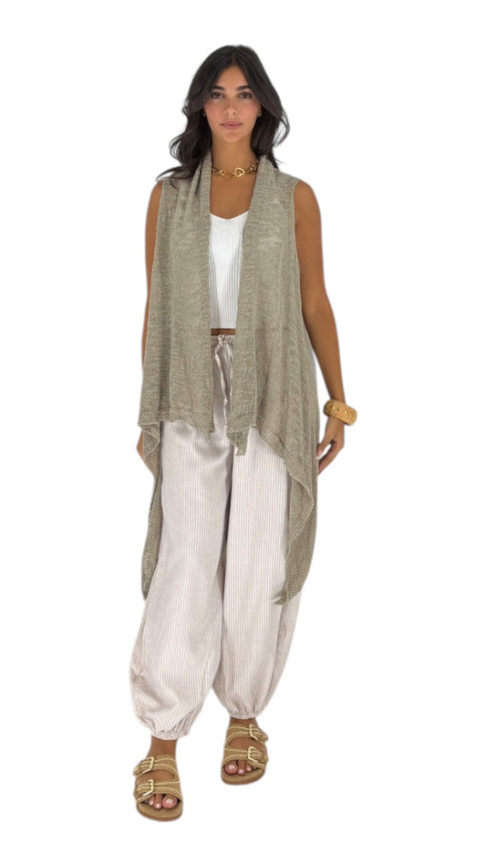 Josie Taupe Vest