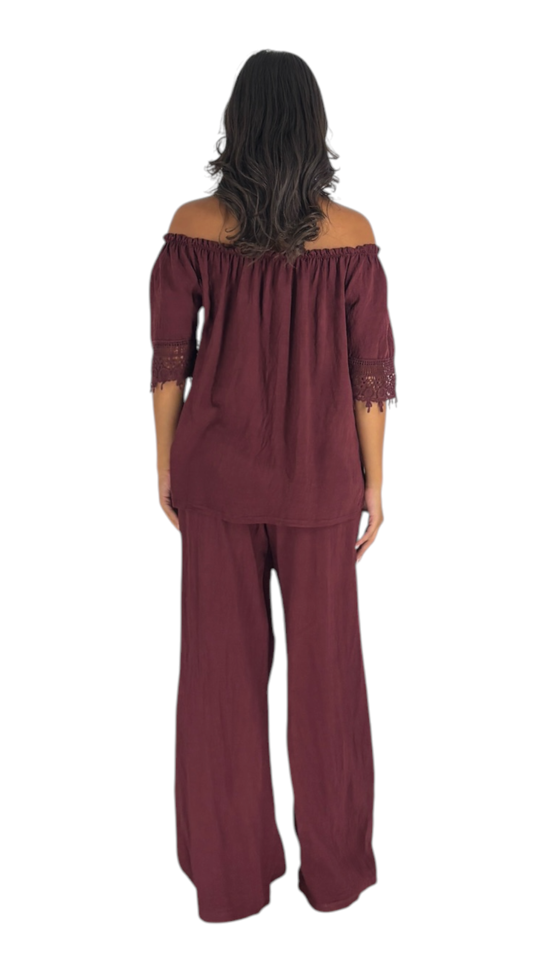 Liz Dark Cherry Pants